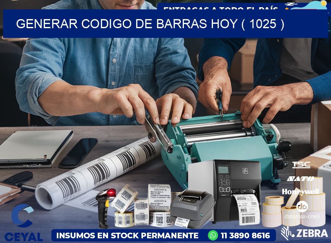 GENERAR CODIGO DE BARRAS HOY ( 1025 )