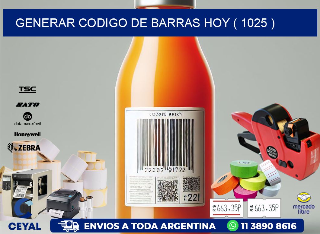 GENERAR CODIGO DE BARRAS HOY ( 1025 )