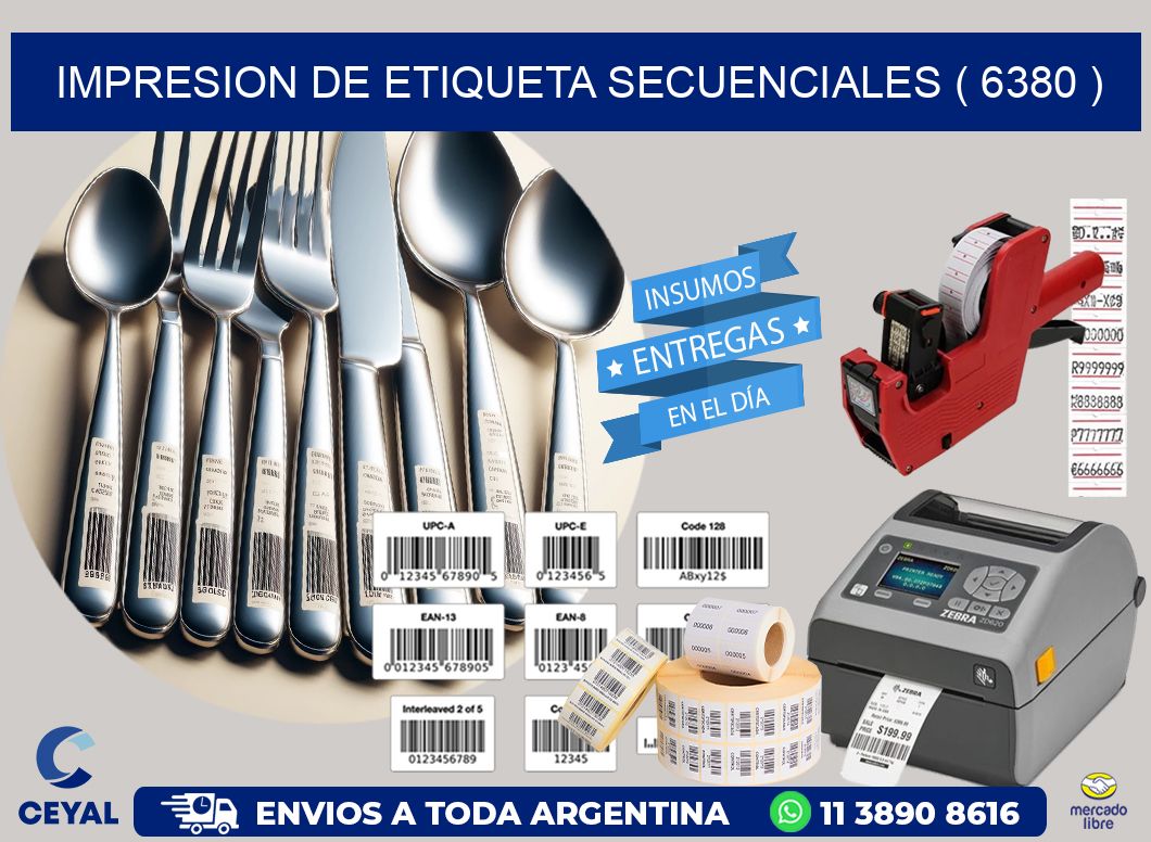 IMPRESION DE ETIQUETA SECUENCIALES ( 6380 )