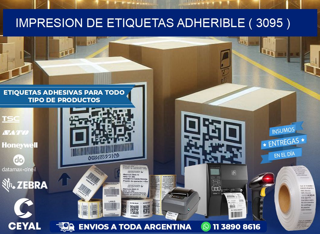 IMPRESION DE ETIQUETAS ADHERIBLE ( 3095 )