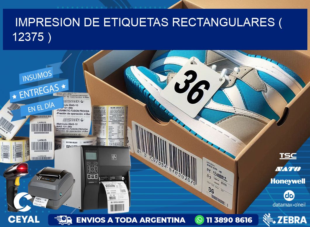 IMPRESION DE ETIQUETAS RECTANGULARES ( 12375 )