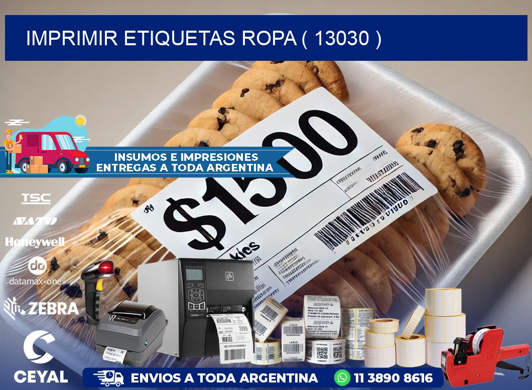 IMPRIMIR ETIQUETAS ROPA ( 13030 )