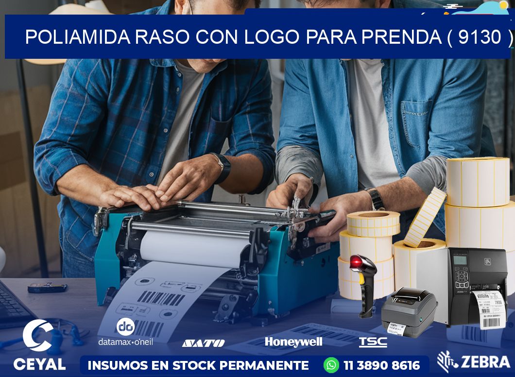 POLIAMIDA RASO CON LOGO PARA PRENDA ( 9130 )