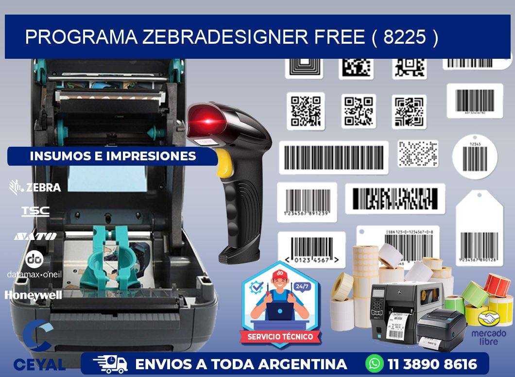 PROGRAMA ZEBRADESIGNER FREE ( 8225 )