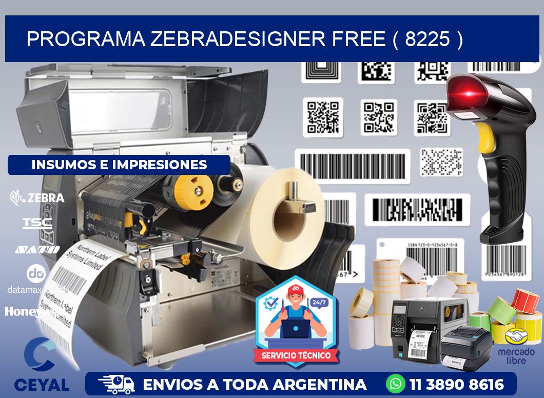 PROGRAMA ZEBRADESIGNER FREE ( 8225 )