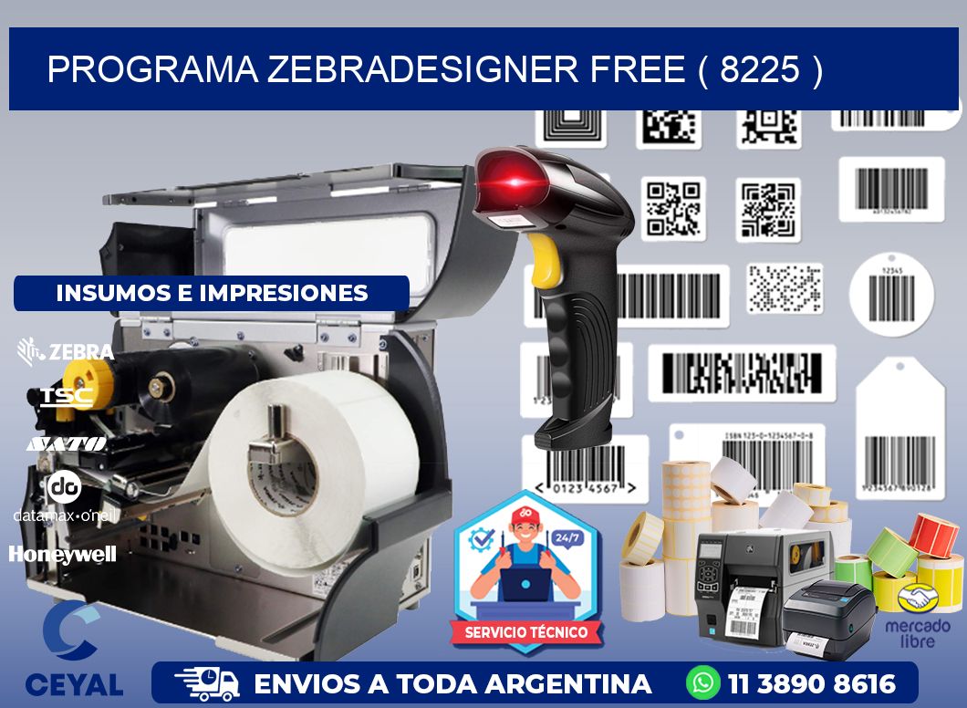 PROGRAMA ZEBRADESIGNER FREE ( 8225 )