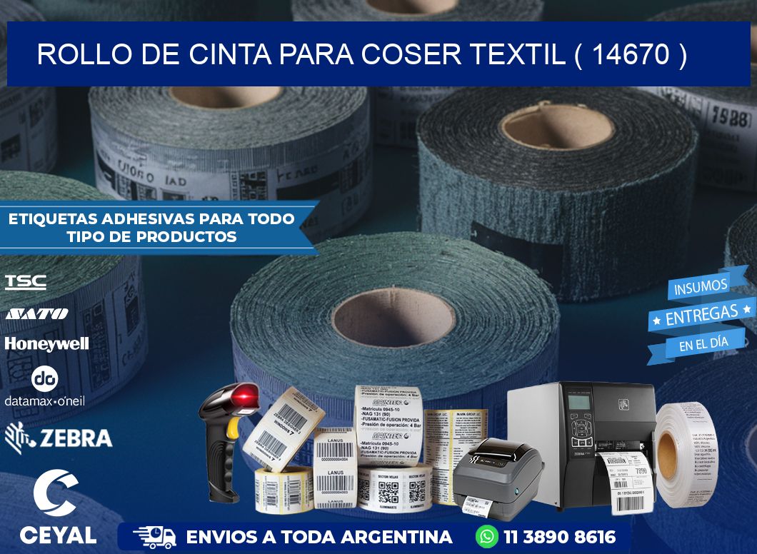 ROLLO DE CINTA PARA COSER TEXTIL ( 14670 )
