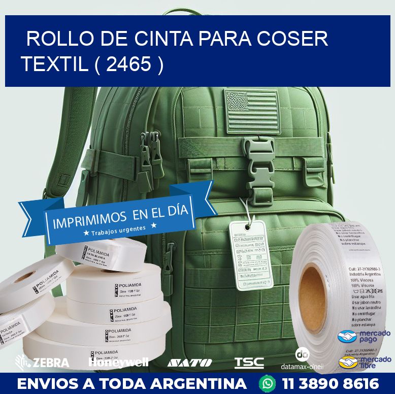 ROLLO DE CINTA PARA COSER TEXTIL ( 2465 )