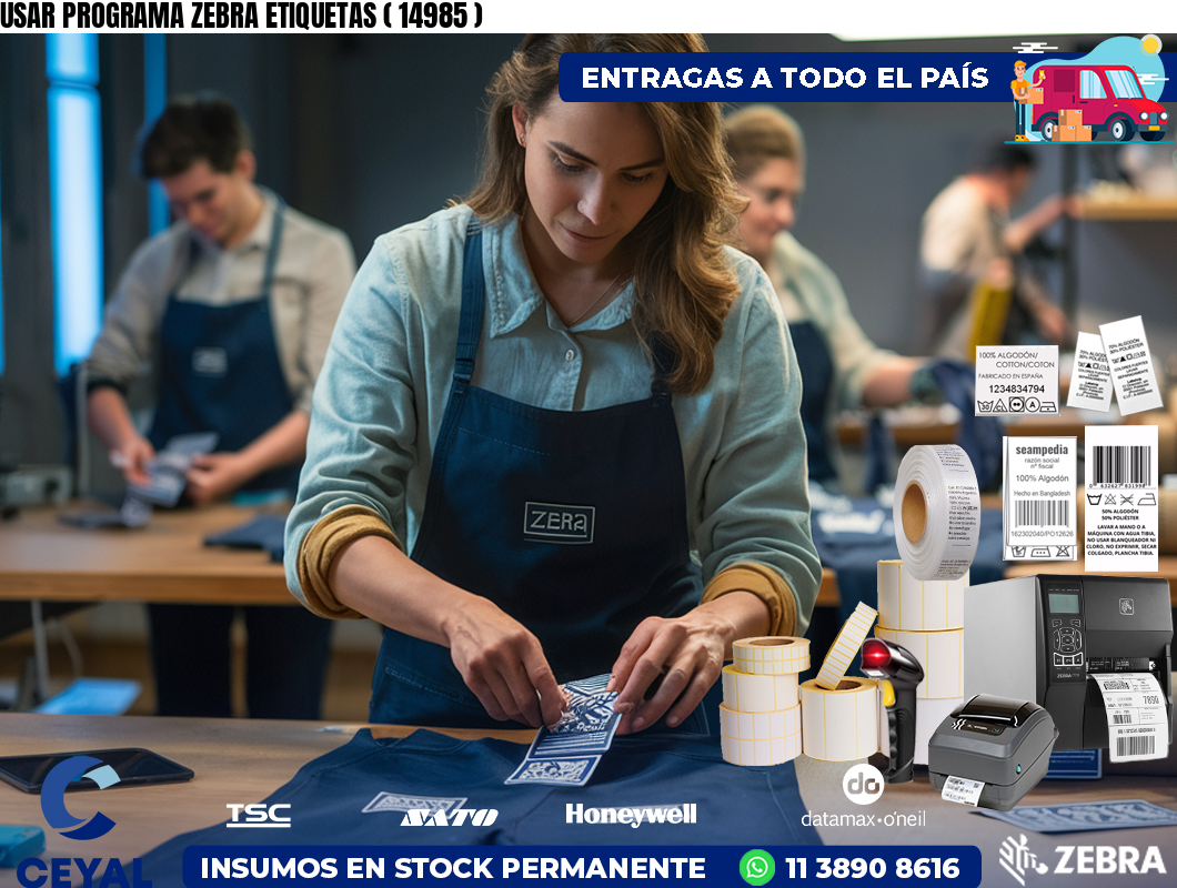USAR PROGRAMA ZEBRA ETIQUETAS ( 14985 )