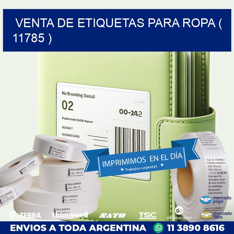 VENTA DE ETIQUETAS PARA ROPA ( 11785 )