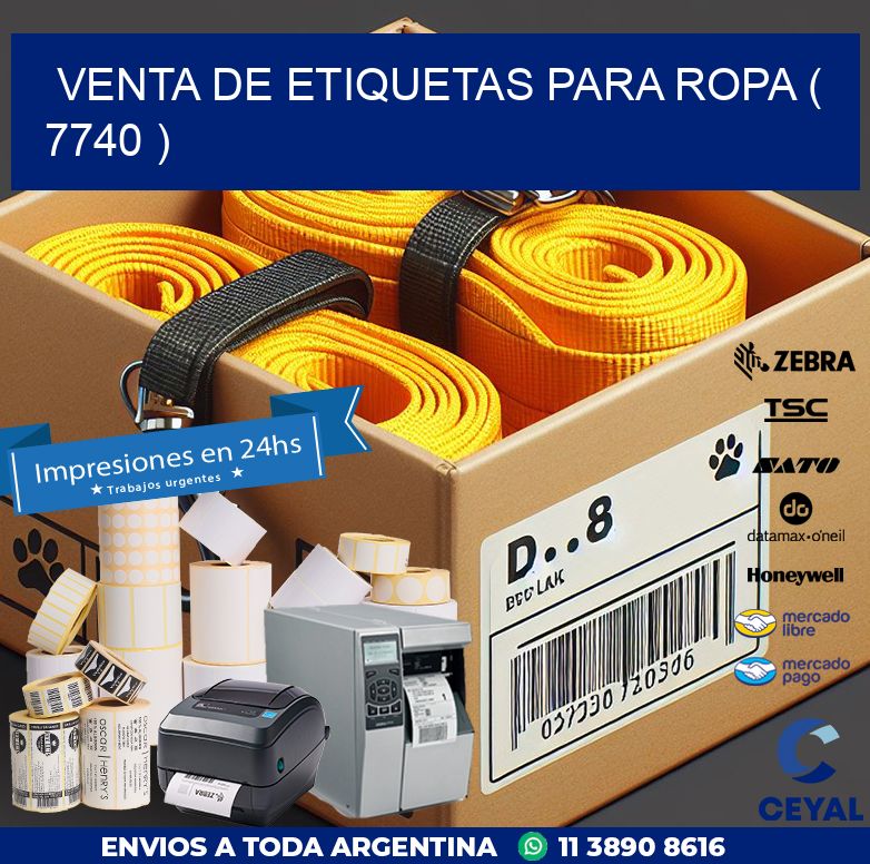 VENTA DE ETIQUETAS PARA ROPA ( 7740 )