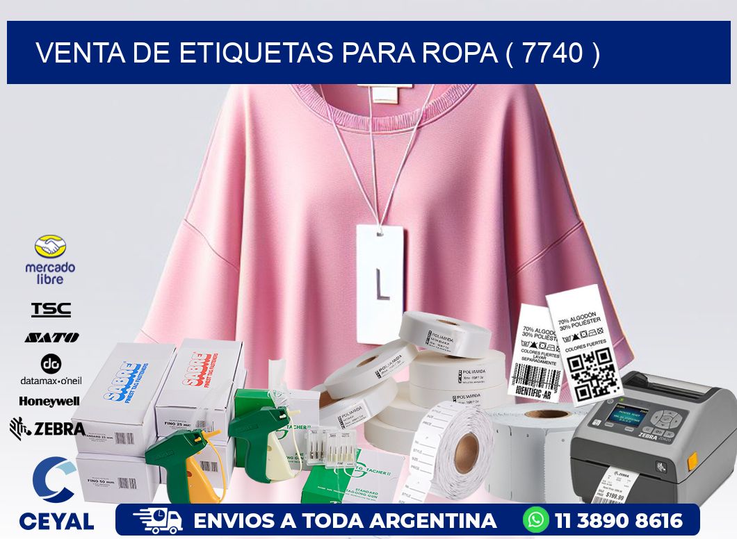 VENTA DE ETIQUETAS PARA ROPA ( 7740 )