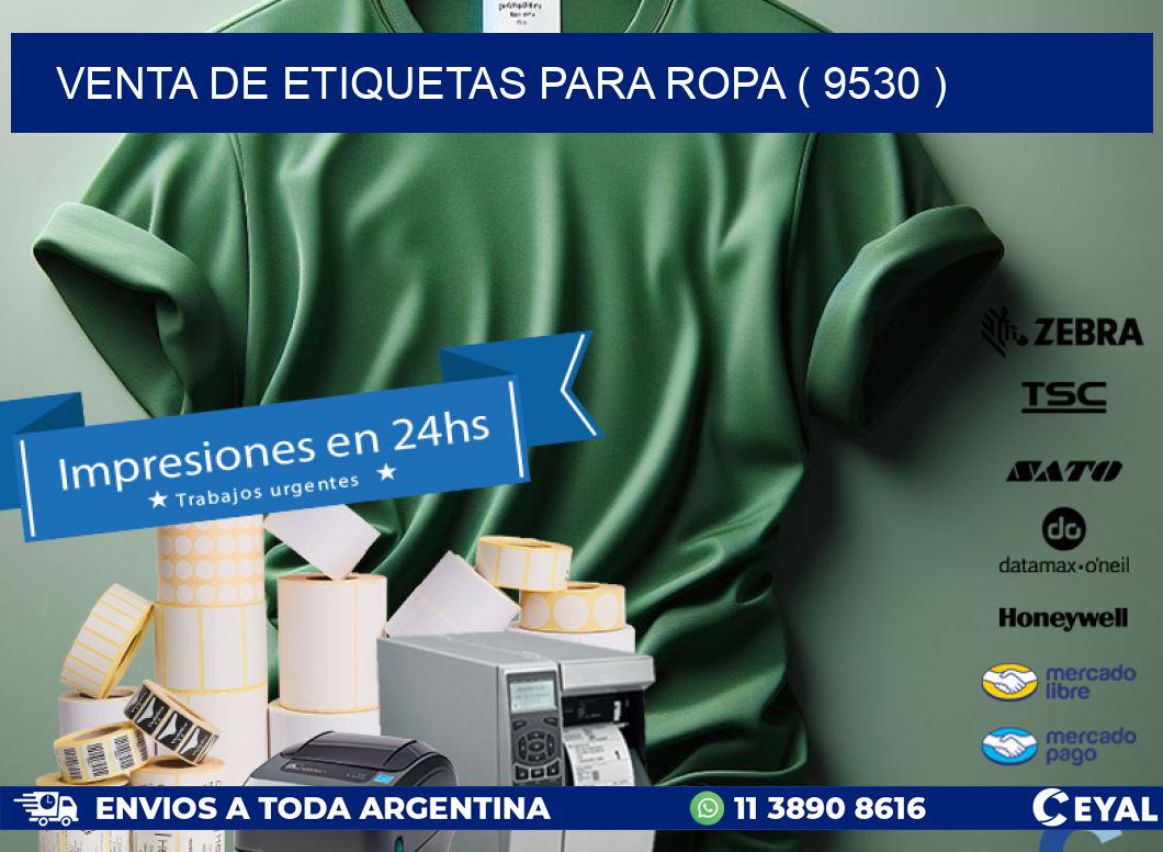 VENTA DE ETIQUETAS PARA ROPA ( 9530 )