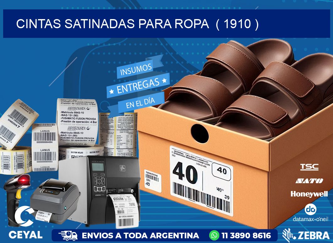 cintas satinadas para ropa ( 1910 )