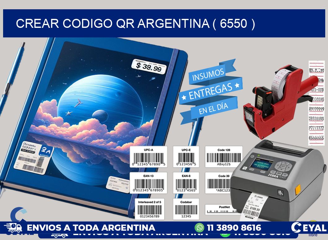 crear codigo qr argentina ( 6550 )