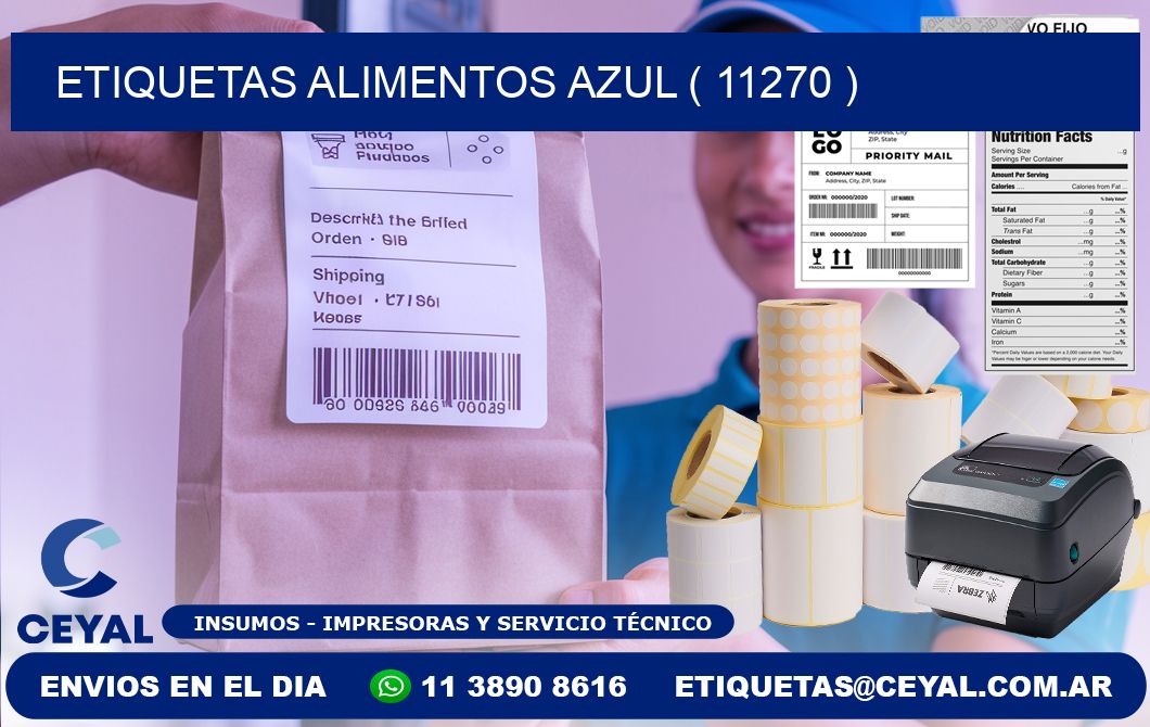 etiquetas alimentos azul ( 11270 )