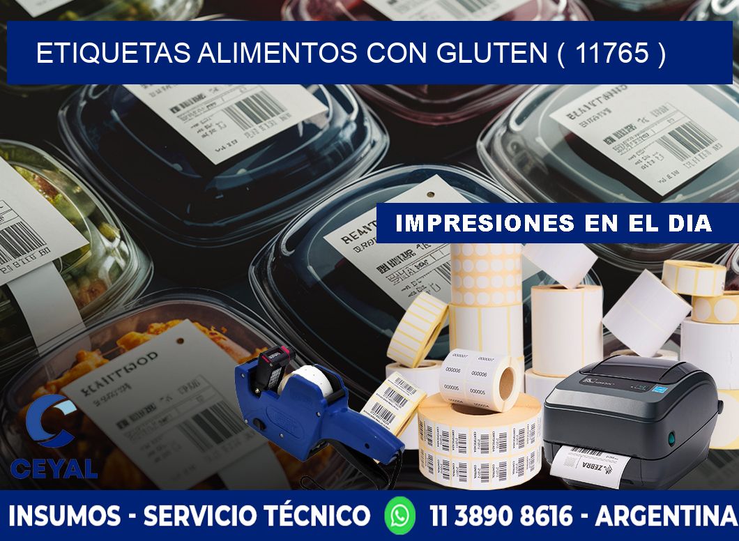 etiquetas alimentos con gluten ( 11765 )