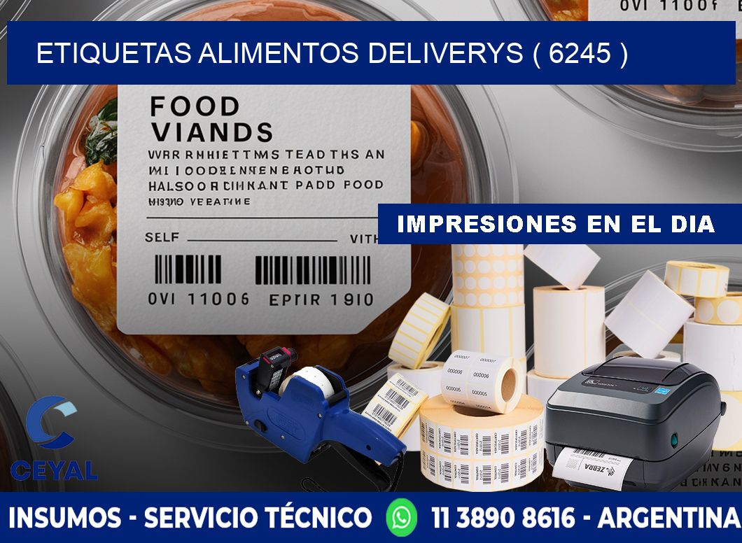etiquetas alimentos deliverys ( 6245 )