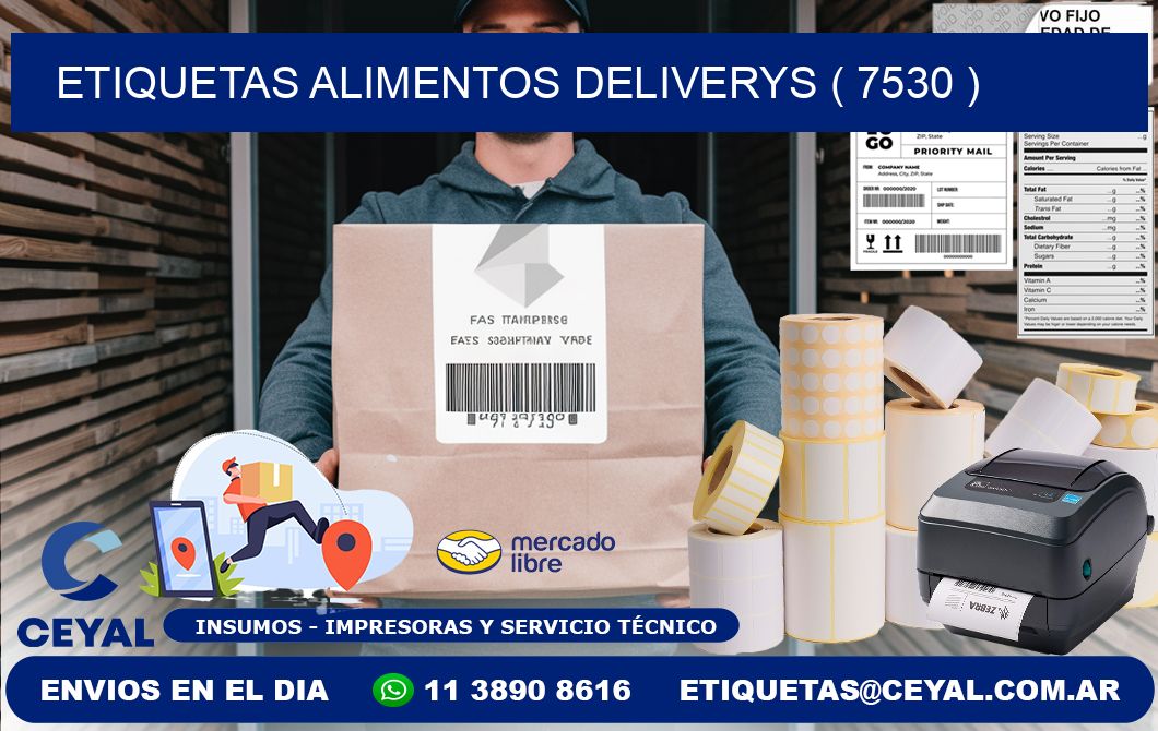 etiquetas alimentos deliverys ( 7530 )