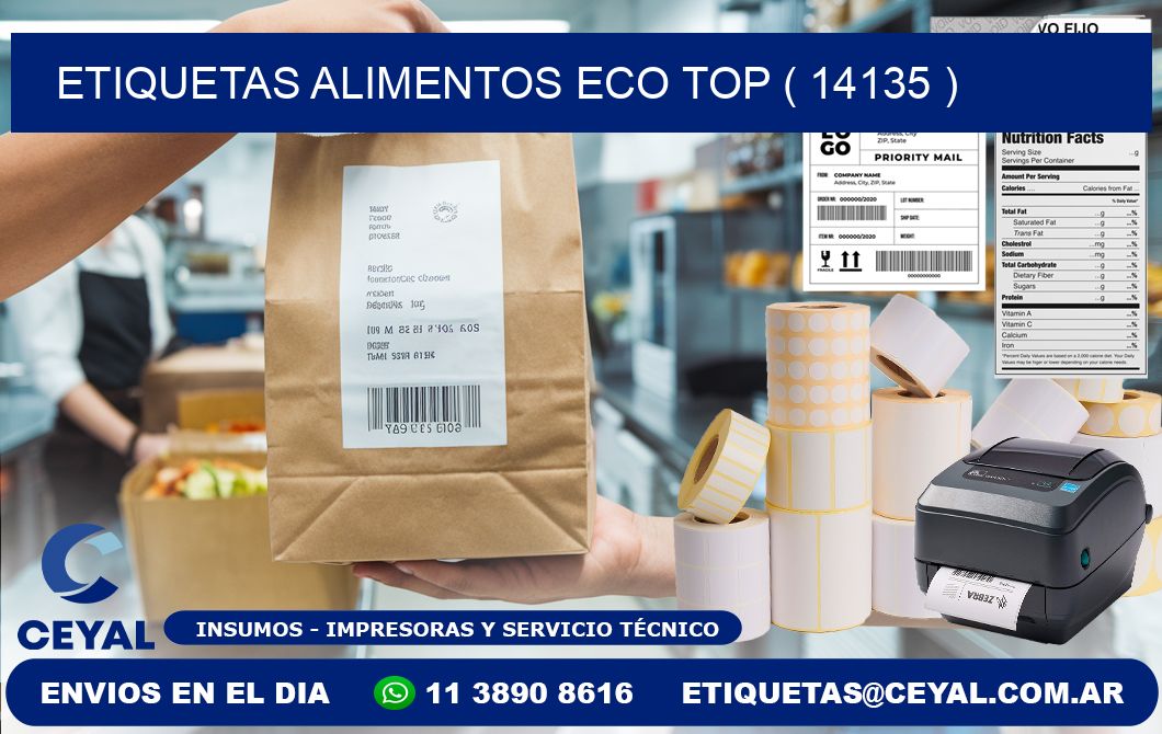 etiquetas alimentos eco top ( 14135 )