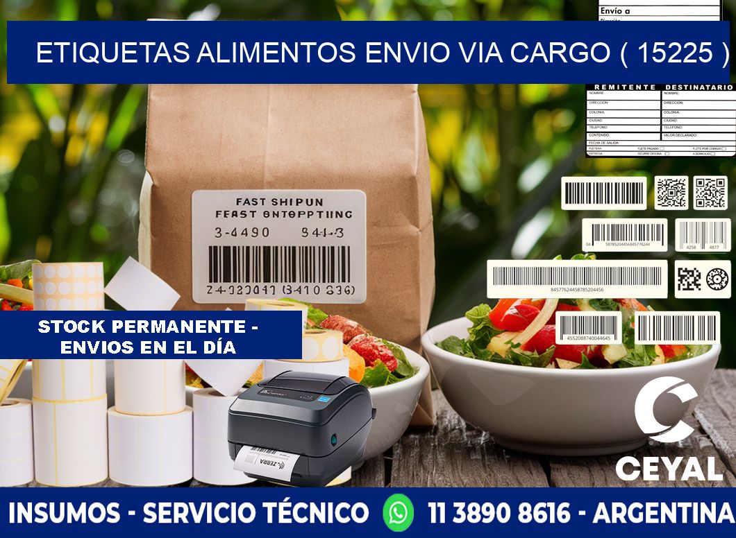 etiquetas alimentos envio via cargo ( 15225 )