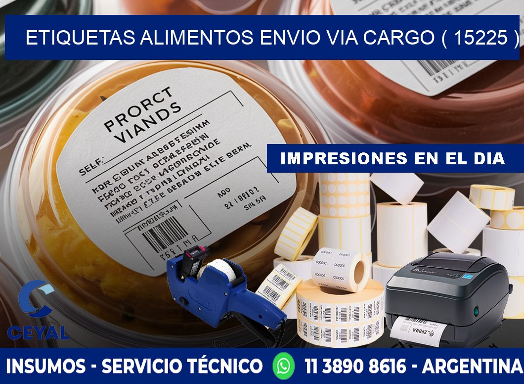 etiquetas alimentos envio via cargo ( 15225 )