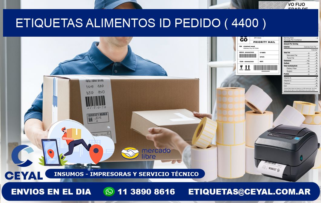 etiquetas alimentos id pedido ( 4400 )