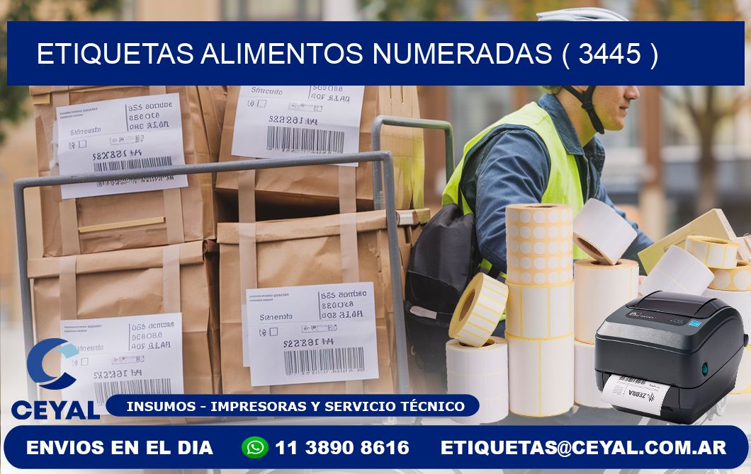 etiquetas alimentos numeradas ( 3445 )