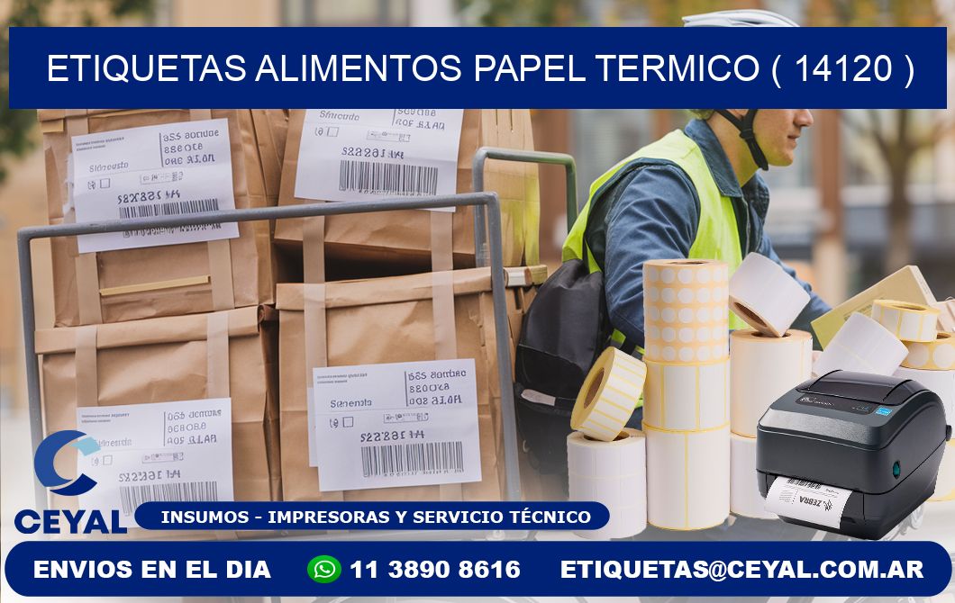 etiquetas alimentos papel termico ( 14120 )