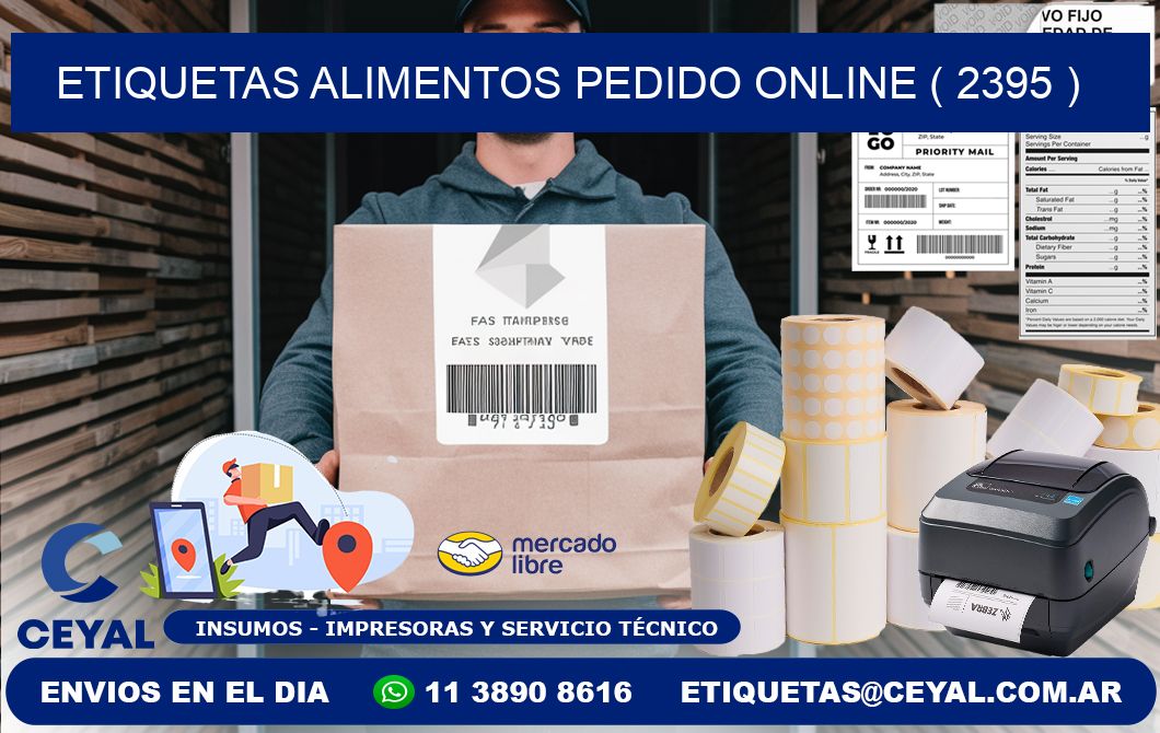 etiquetas alimentos pedido online ( 2395 )