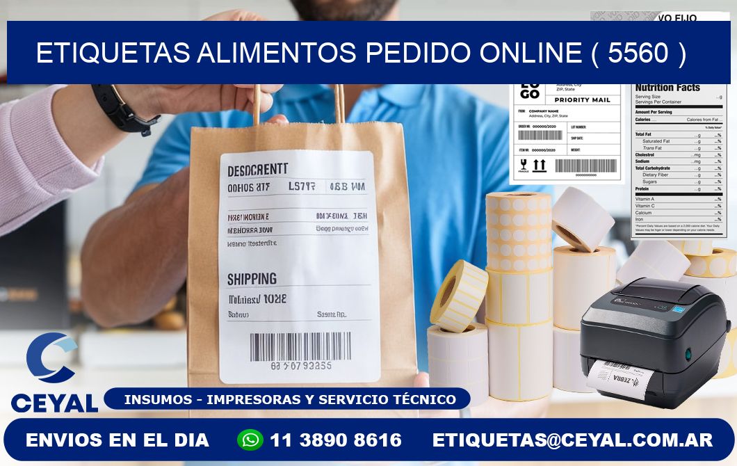 etiquetas alimentos pedido online ( 5560 )
