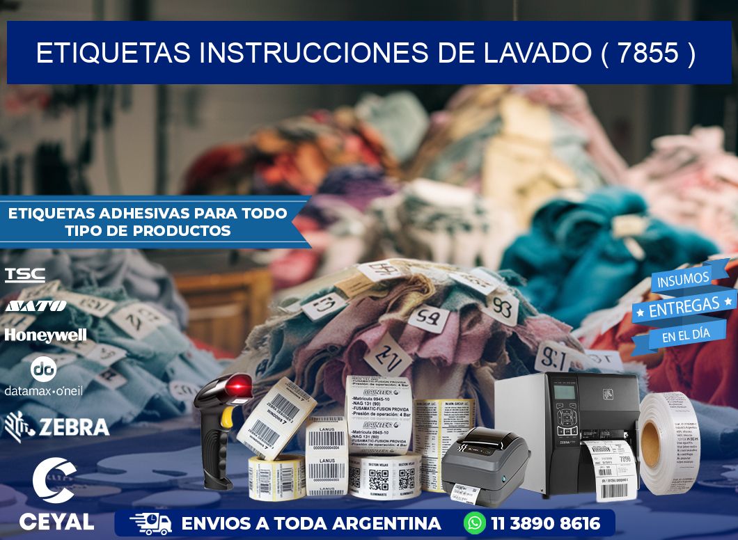 etiquetas instrucciones de lavado ( 7855 )