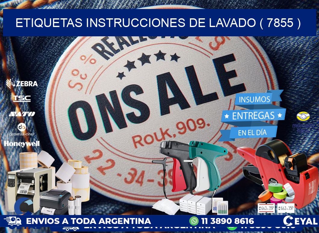 etiquetas instrucciones de lavado ( 7855 )