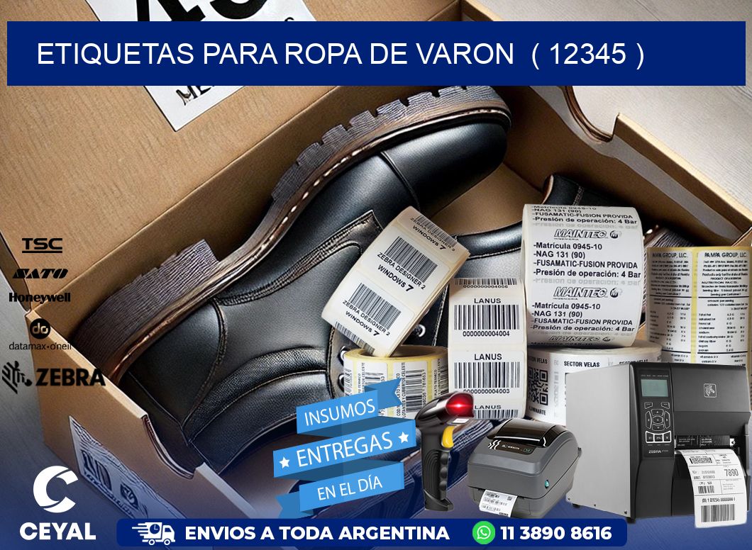 etiquetas para ropa de varon ( 12345 )