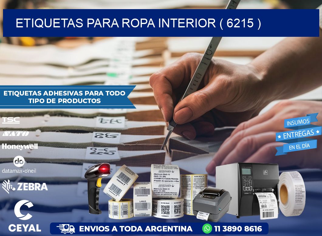 etiquetas para ropa interior ( 6215 )