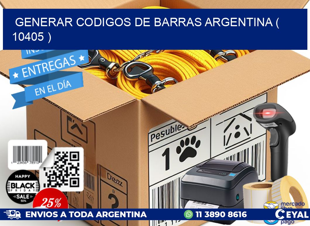 generar codigos de barras argentina ( 10405 )