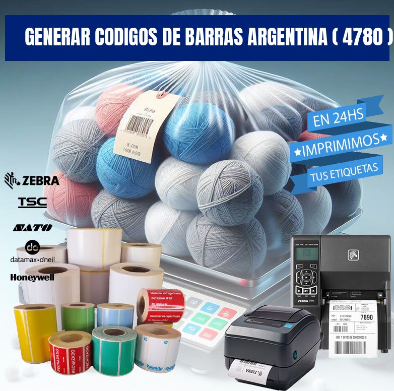 generar codigos de barras argentina ( 4780 )