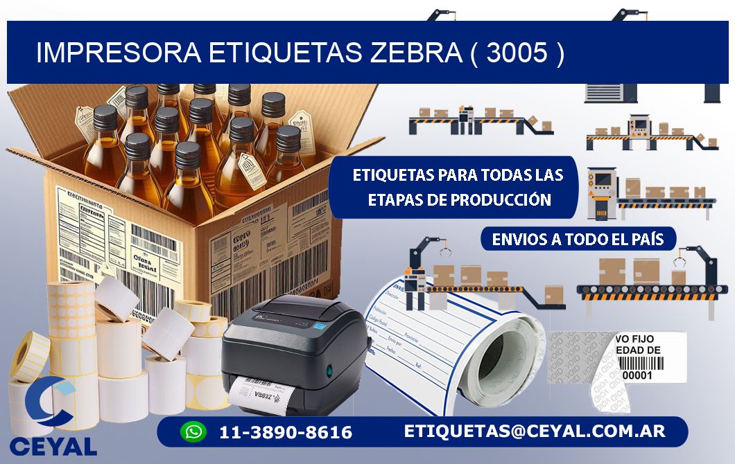impresora etiquetas zebra ( 3005 )