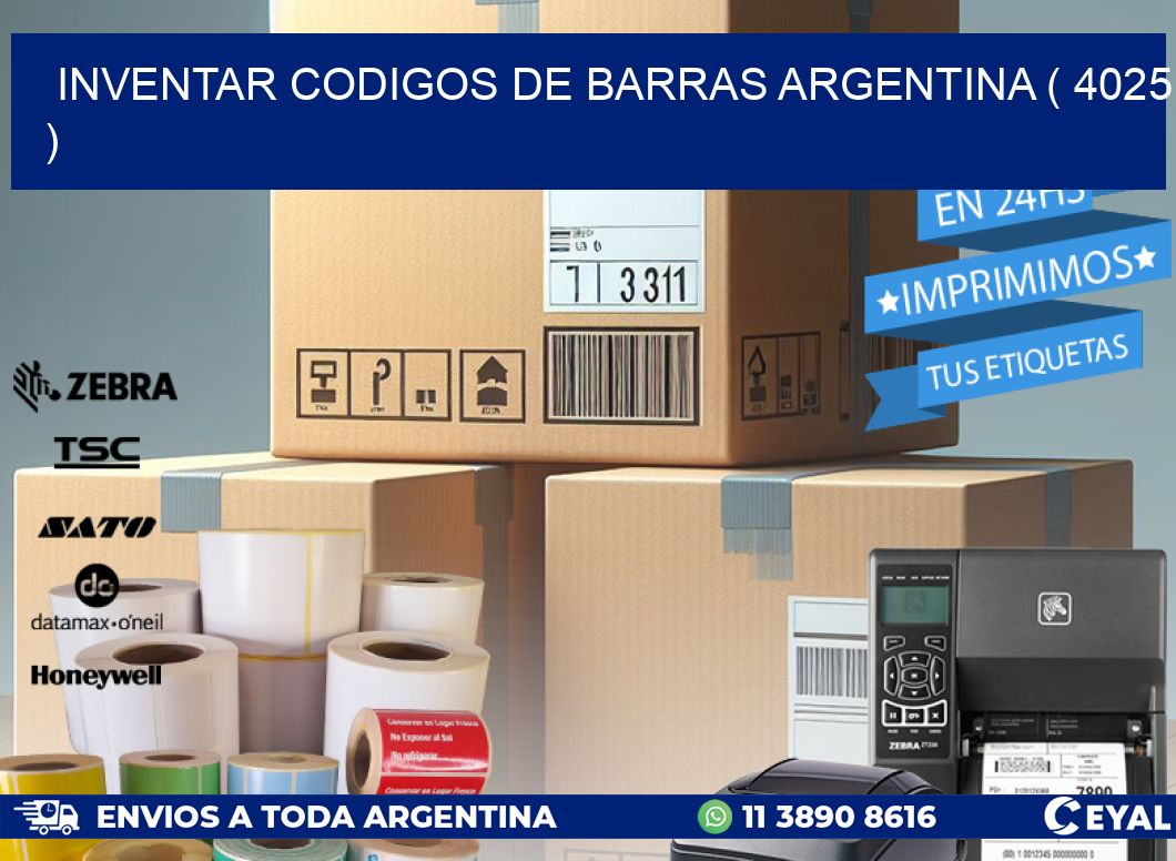 inventar codigos de barras argentina ( 4025 )