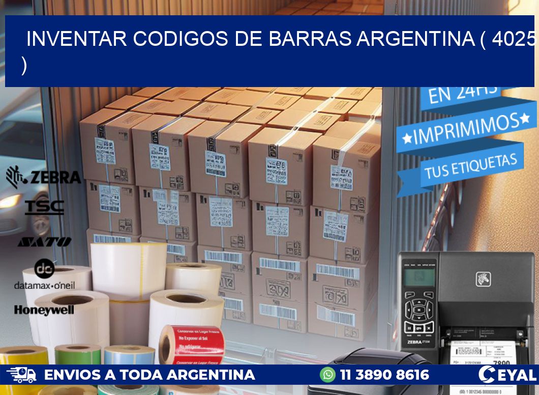 inventar codigos de barras argentina ( 4025 )