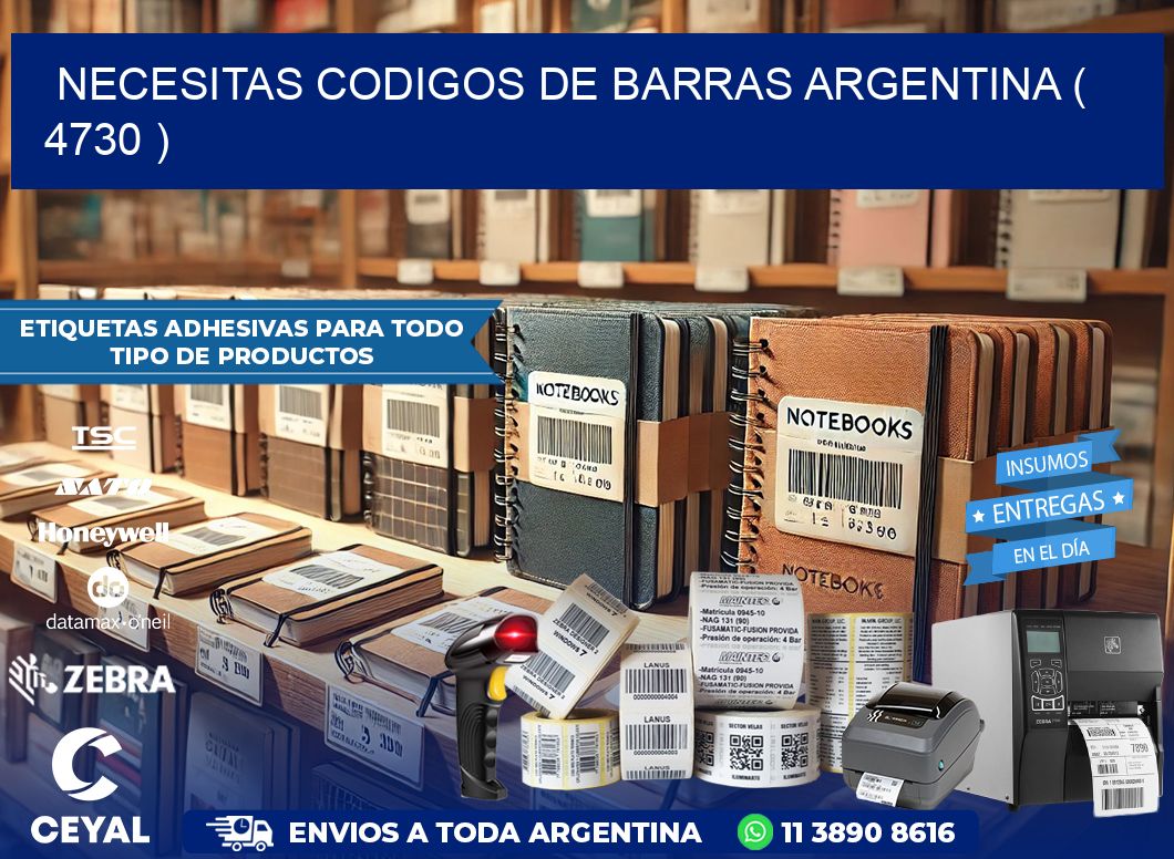 necesitas codigos de barras argentina ( 4730 )