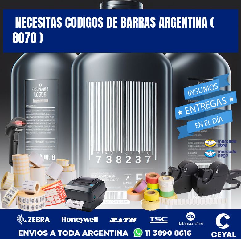 necesitas codigos de barras argentina ( 8070 )