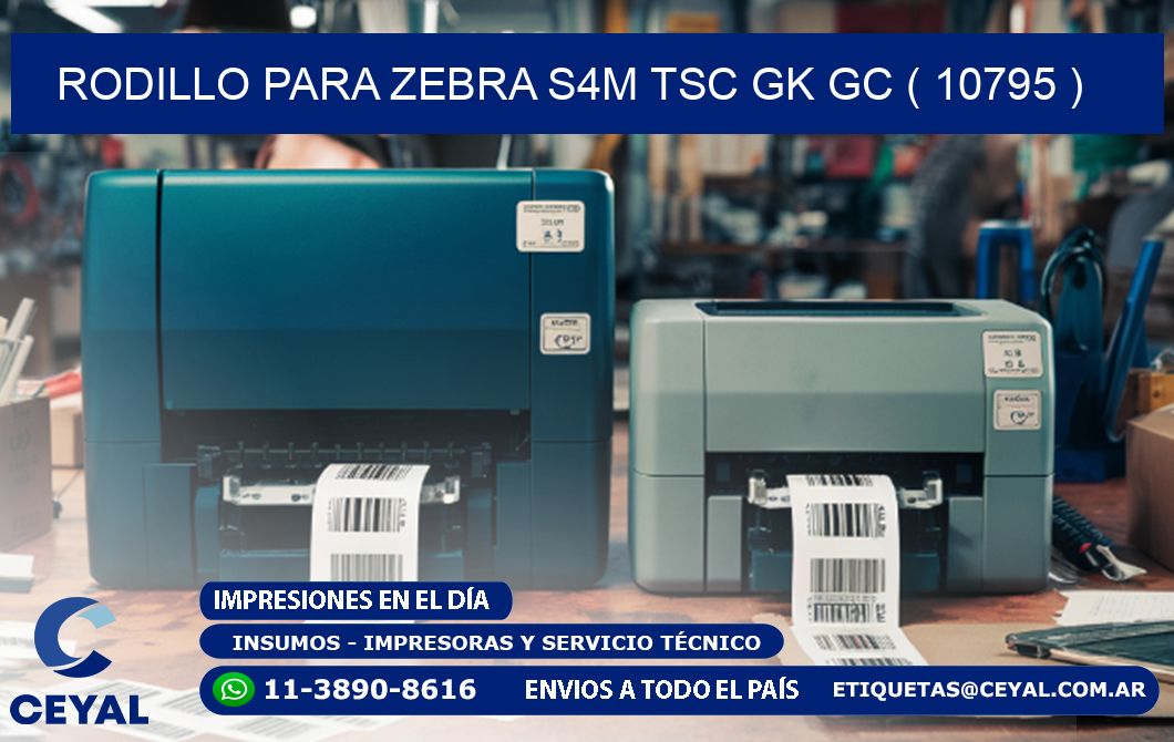 rodillo para zebra S4M TSC GK GC ( 10795 )