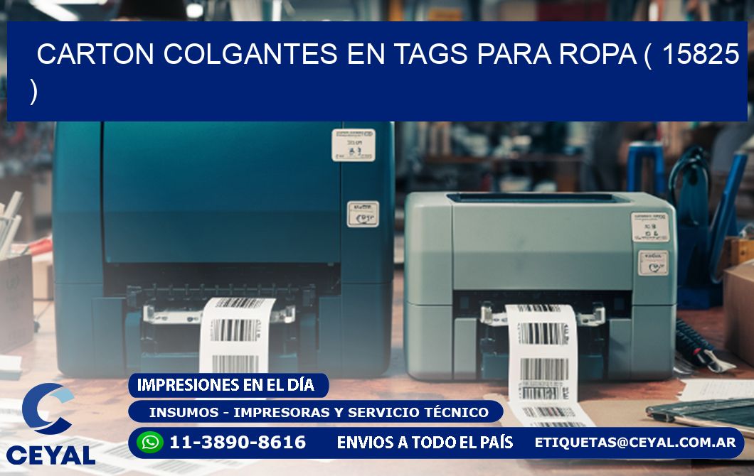 CARTON COLGANTES EN TAGS PARA ROPA ( 15825 )