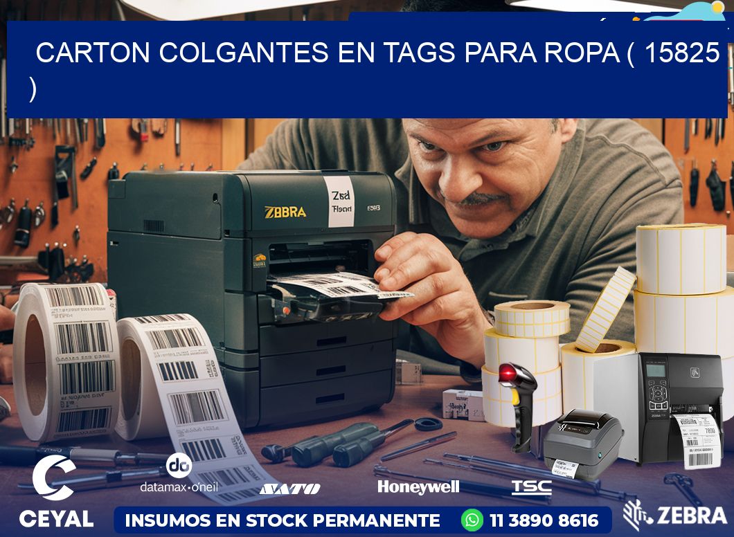 CARTON COLGANTES EN TAGS PARA ROPA ( 15825 )