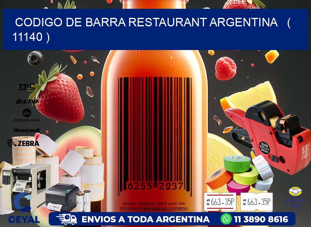 CODIGO DE BARRA RESTAURANT ARGENTINA   ( 11140 )