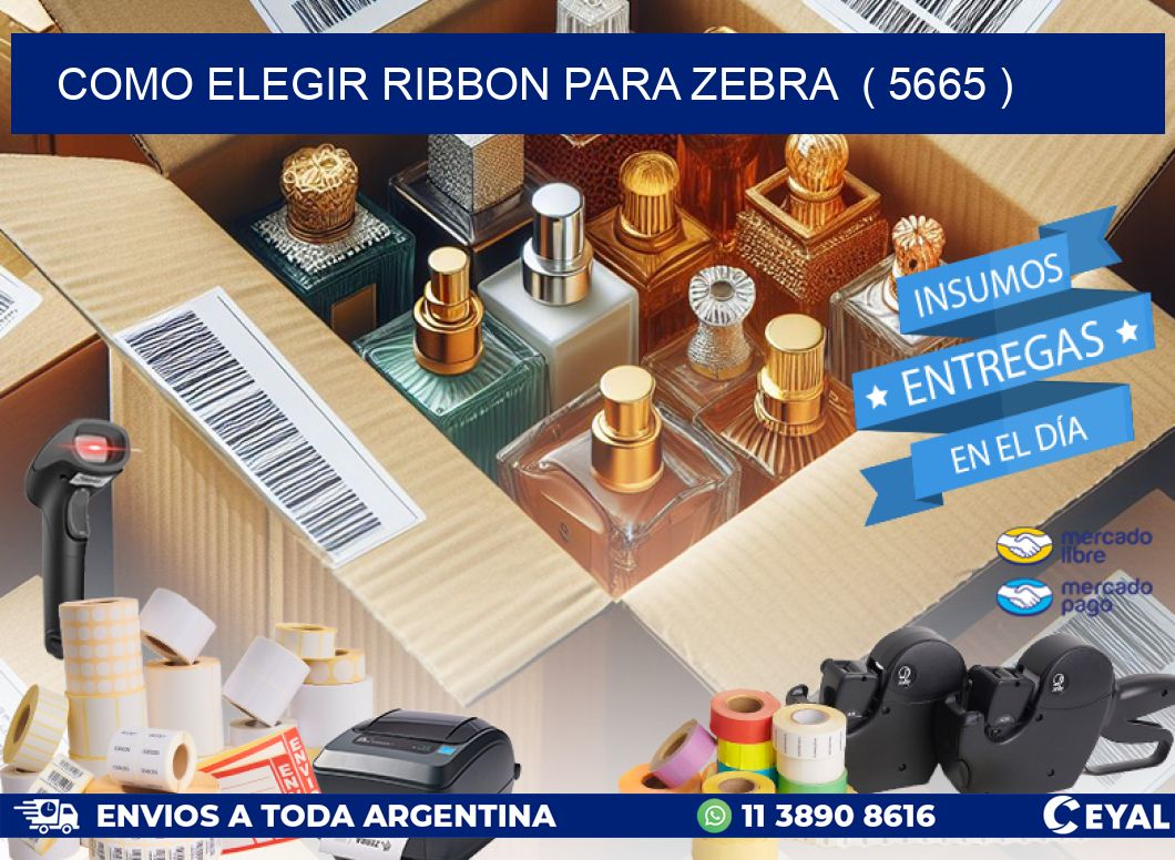 COMO ELEGIR RIBBON PARA ZEBRA  ( 5665 )