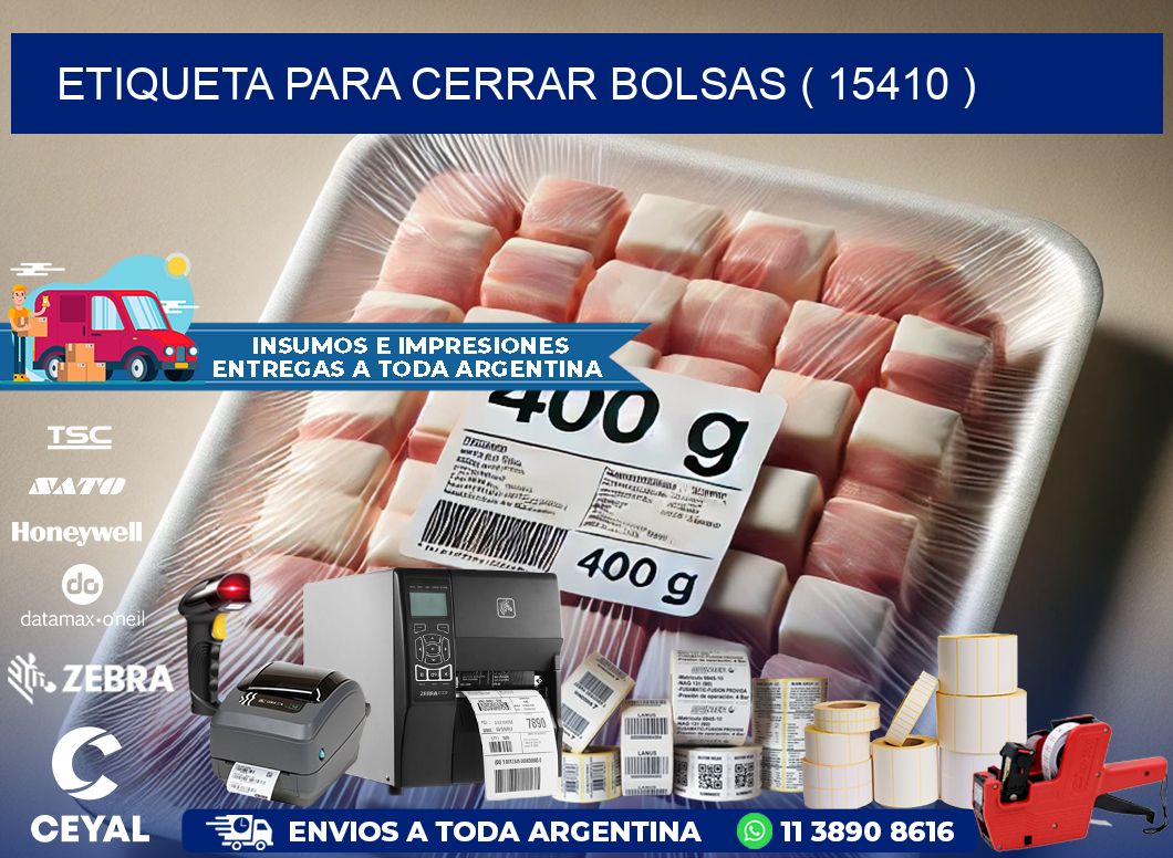 ETIQUETA PARA CERRAR BOLSAS ( 15410 )
