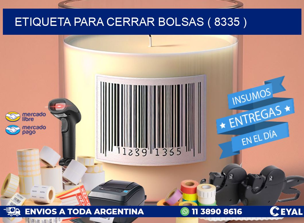 ETIQUETA PARA CERRAR BOLSAS ( 8335 )