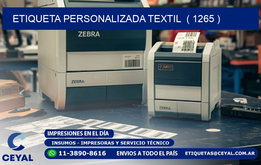 ETIQUETA PERSONALIZADA TEXTIL  ( 1265 )